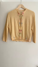 Load image into Gallery viewer, Vintage cashmere silk lined beaded cardigan
