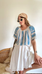 Antique Hungarian folk blouse