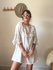 Vintage 1910 Edwardian bridal night reworked gown