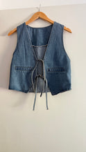 Load image into Gallery viewer, denim tie top
