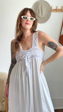 Load image into Gallery viewer, Antique crochet ribbon dress
