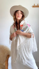 Load image into Gallery viewer, Antique silk piano shawl
