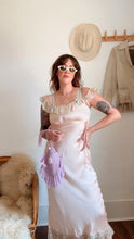 Load image into Gallery viewer, Vintage 1930s bias cut silk tie gown
