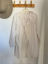 Load image into Gallery viewer, Vintage gauze cotton ruffle top
