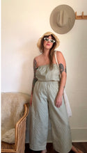 Load image into Gallery viewer, Signature Collection-Striped cotton wide leg pants
