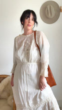 Load image into Gallery viewer, Edwardian embroidered lawn dress
