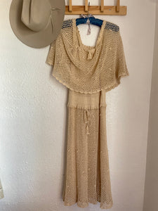 Vintage 70s crochet dress
