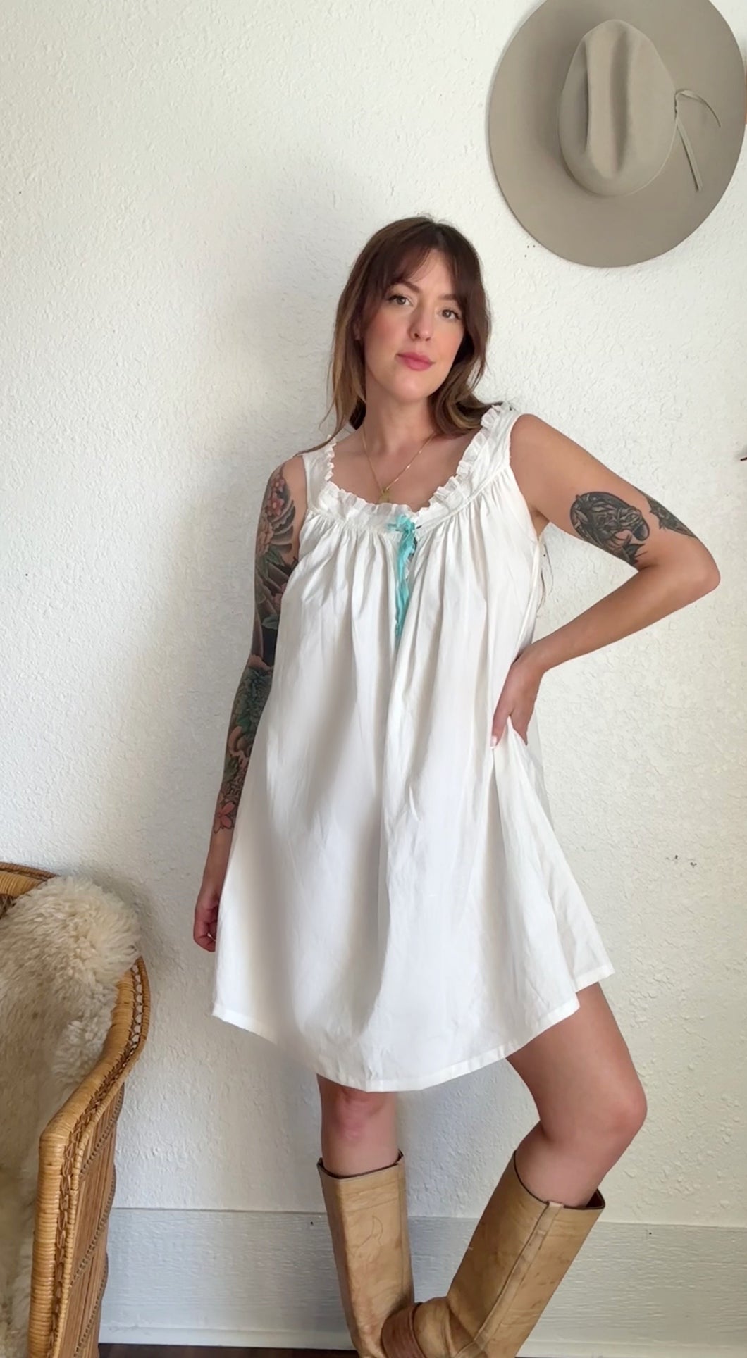 Edwardian cotton dress