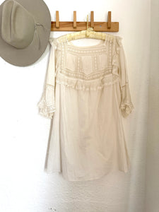 Vintage 1910 Edwardian bridal night reworked gown