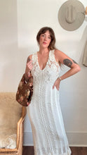 Load image into Gallery viewer, Vintage crochet maxi dress
