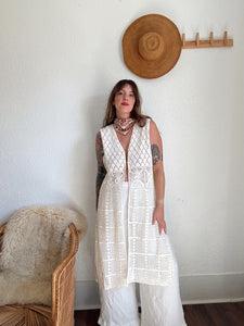 Vintage crochet top/vest