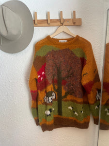 Vintage hand knit sweater