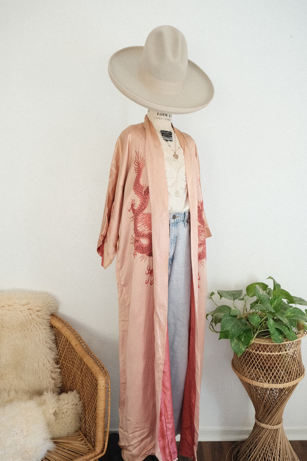 Antique silk Kimono