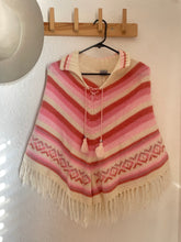 Load image into Gallery viewer, Vintage pink poncho
