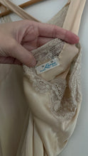 Load image into Gallery viewer, Vintage 1930s champagne silk tie gown
