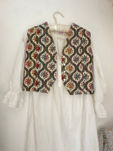Vintage tapestry vest