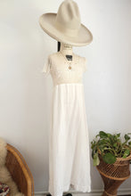 Load image into Gallery viewer, Antique crochet cotton dress

