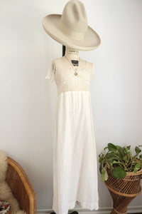 Antique crochet cotton dress
