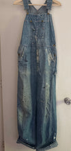 Load image into Gallery viewer, Vintage union made denim overalls
