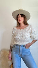 Load image into Gallery viewer, Vintage crochet blouse

