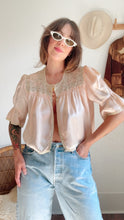 Load image into Gallery viewer, Vintage 1930s satin bed jacket
