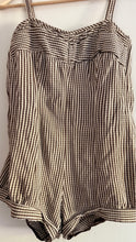 Load image into Gallery viewer, Vintage brown gingham playsuit
