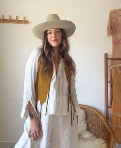 Vintage 70s fringe vest