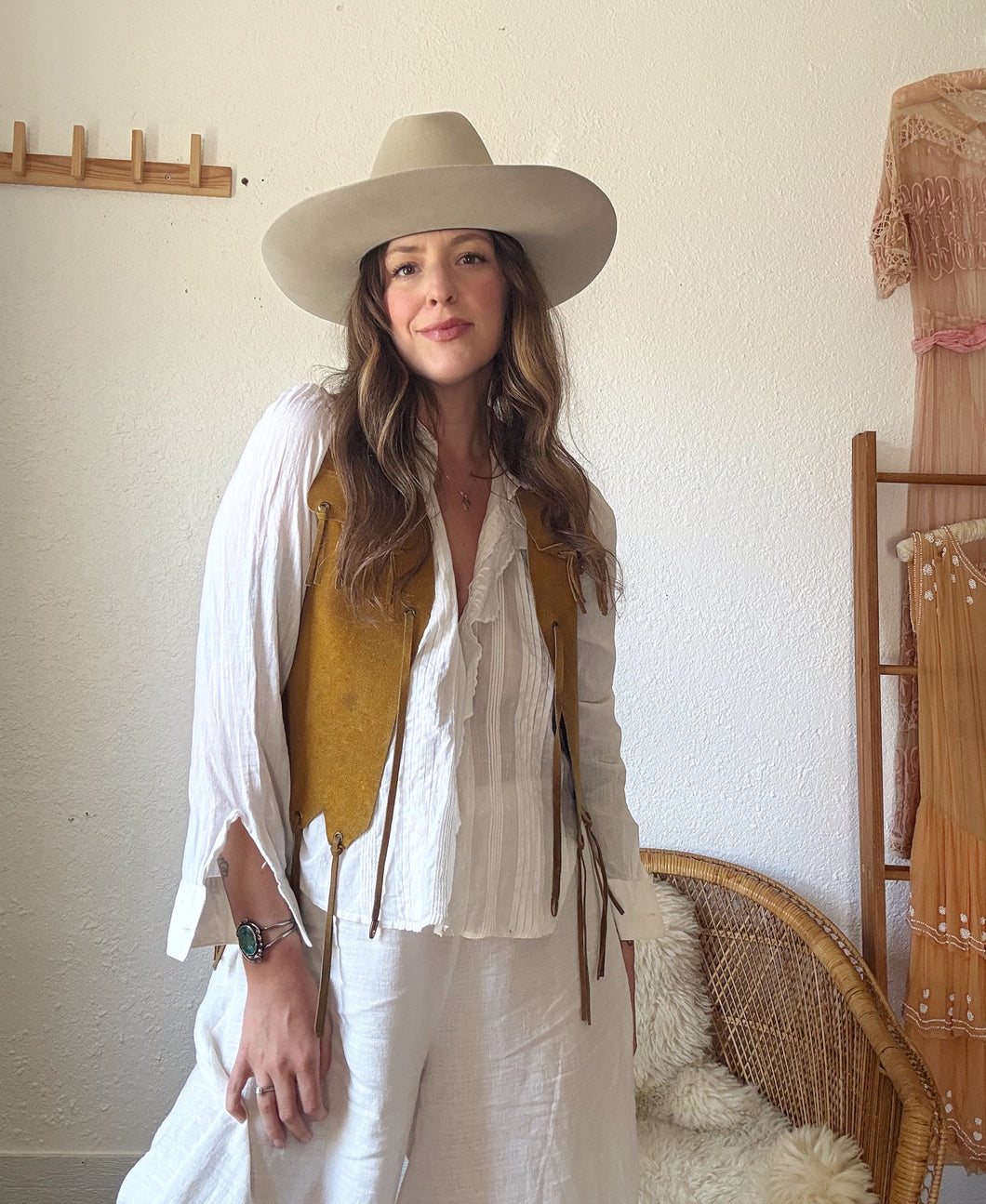 Vintage 70s fringe vest
