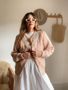 Vintage pink cardigan