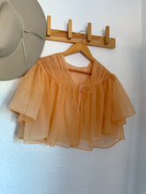 Load image into Gallery viewer, Vintage ruffle bed jacket top
