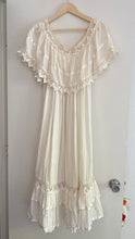 Load image into Gallery viewer, Vintage 70s cotton crochet dress
