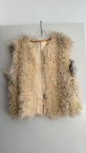 Load image into Gallery viewer, Vintage 70s curly lamb fur vest
