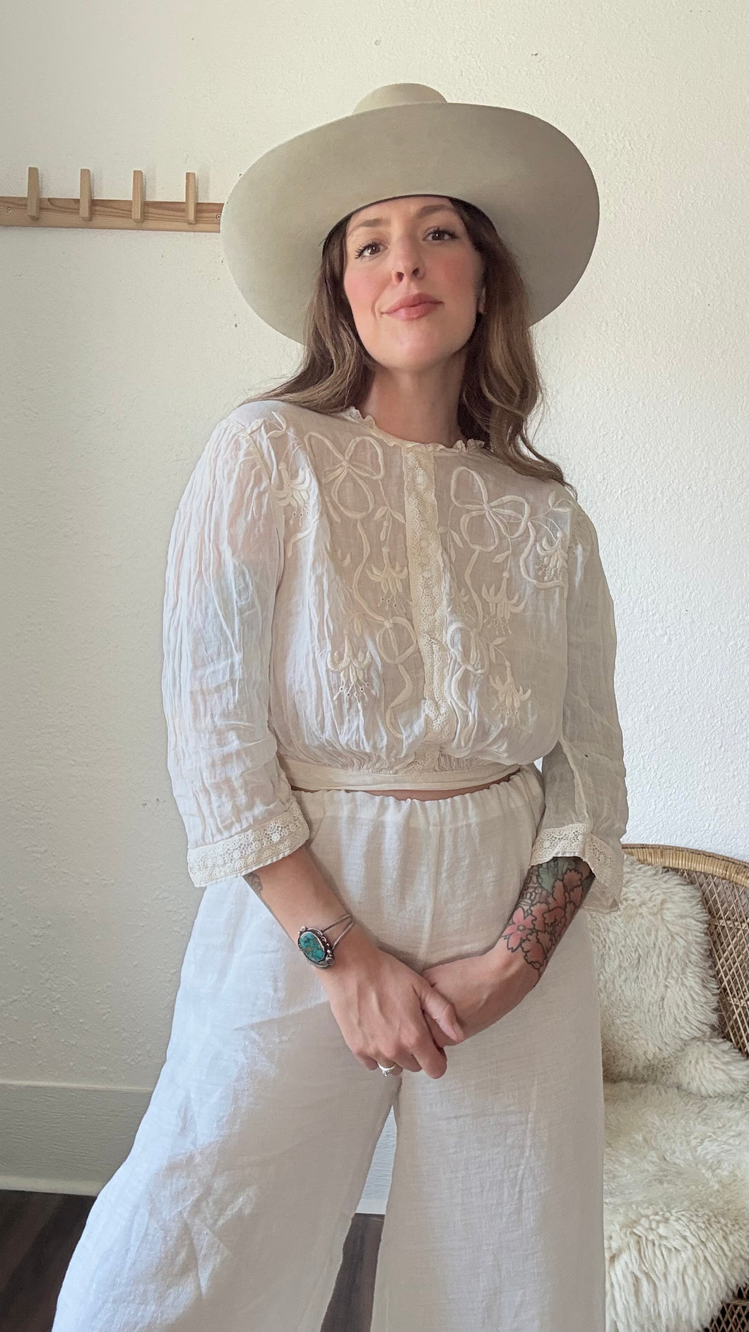 Edwardian cotton blouse