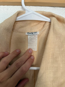 Vintage linen cream dress