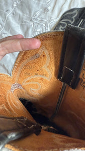 Vintage black cowboy boots- women’s 8 D