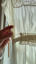 Load image into Gallery viewer, Vintage lace trim nightgown

