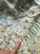 Load image into Gallery viewer, Vintage silk flower scarf
