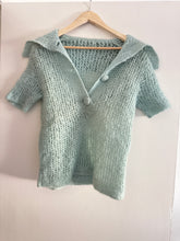 Load image into Gallery viewer, Vintage mohair collared blouse
