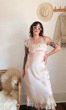 Load image into Gallery viewer, Vintage 1930s bias cut silk tie gown
