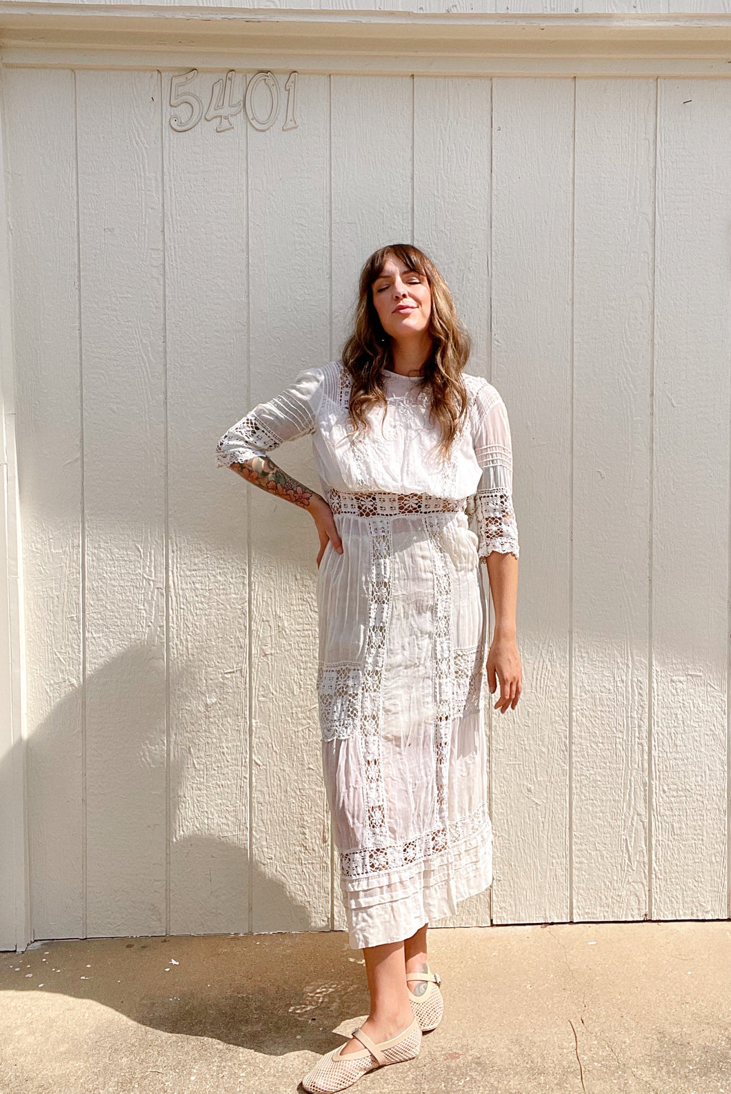 Edwardian lace dress