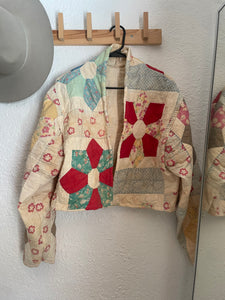 Signature Collection-Cropped quilt coat