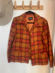 Vintage plaid jacket