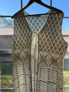 Vintage crochet top/vest