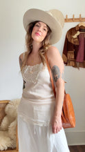 Load image into Gallery viewer, Antique silk and lace chemise
