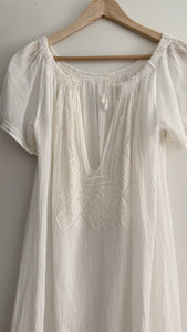 Antique embroidered cotton dress