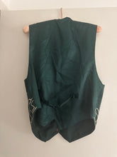Load image into Gallery viewer, Vintage leather embroidered vest
