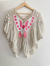 Load image into Gallery viewer, Vintage silk sequined butterfly top
