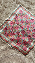 Load image into Gallery viewer, Vintage silk floral scarf
