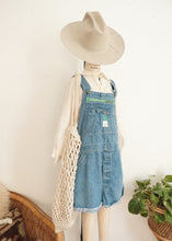 Load image into Gallery viewer, Vintage cutoff overalls
