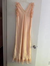 Load image into Gallery viewer, 1930s silk ruffle trim dress

